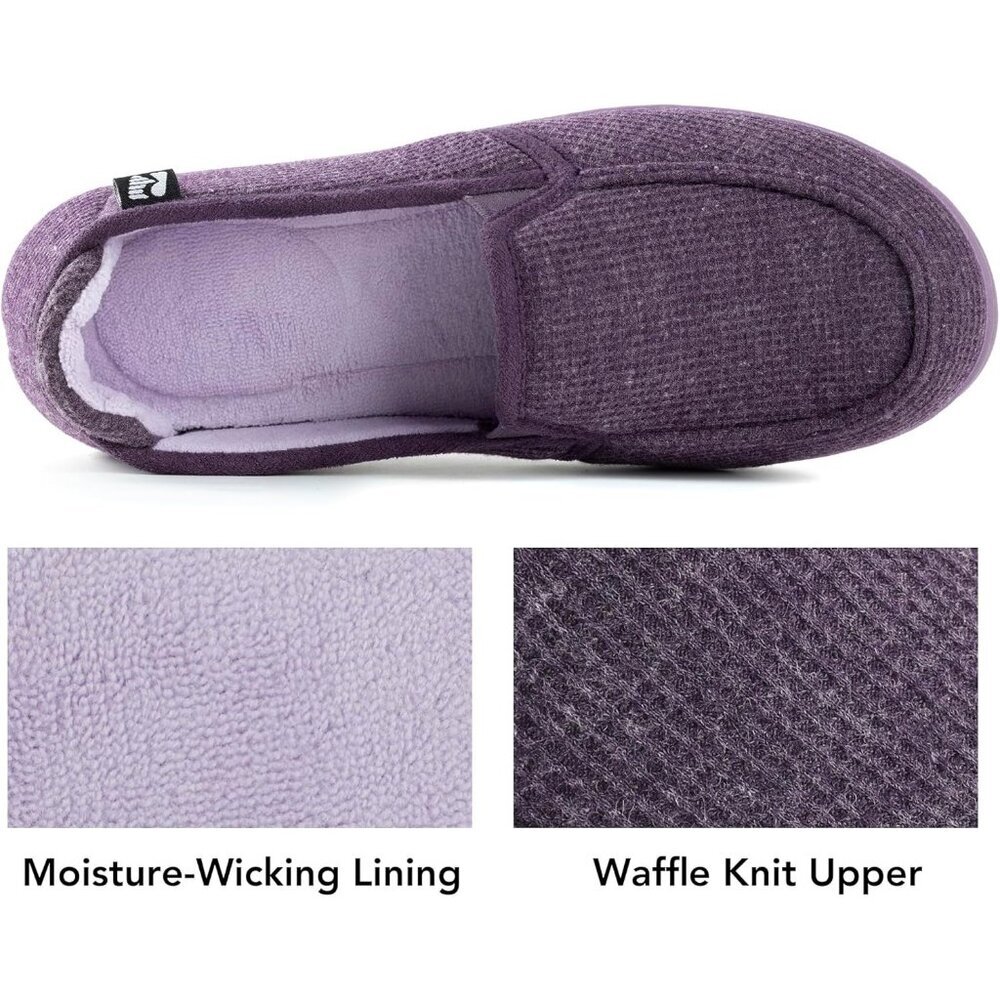 Women's Two Tone Purple Hoodback Removable Rubber Insole Slipper Boot shoes - Picture 5 of 6
